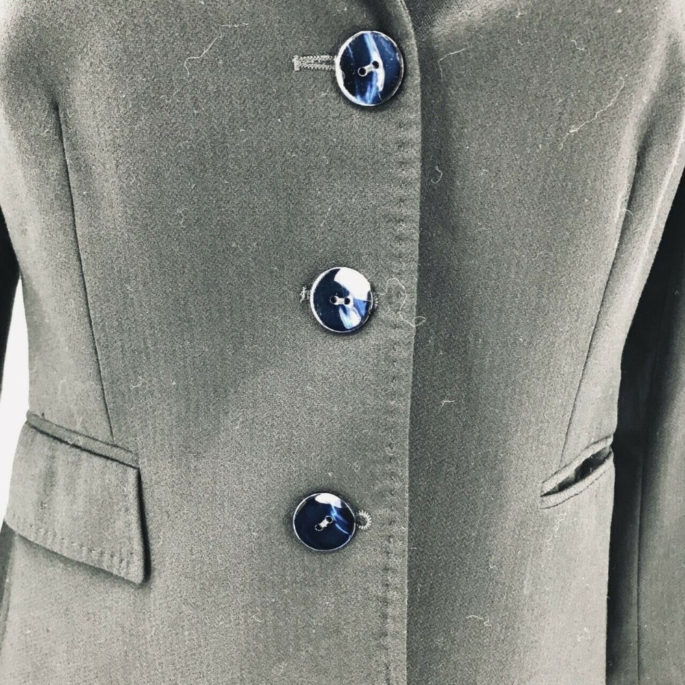 Santorelli Button Collared Blazer Jacket Size 10 - Picture 2 of 8